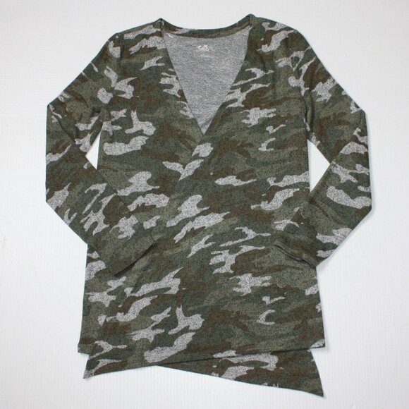 Justice Girl's Camouflage Shrug Open Front Cardigan size 10 - Picture 1 of 2